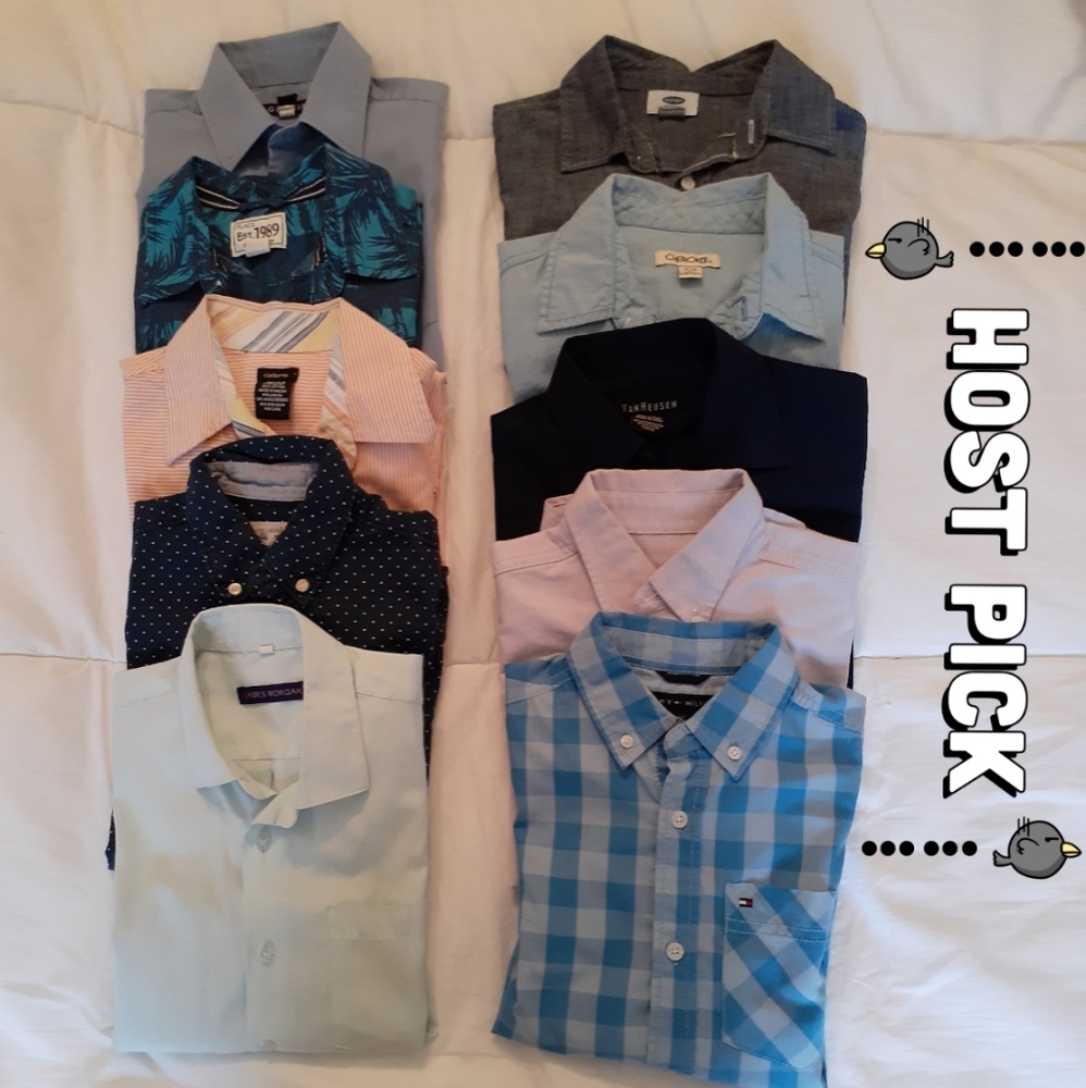 💥Host Pick💥 10 Sz 8 Boys Shirts - Picture 1 of 7